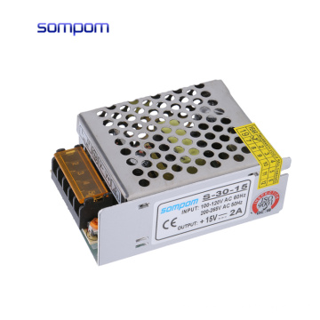 SOMPOM 110/220V ac to 15V 2A 30W dc led driver Switching Power Supply